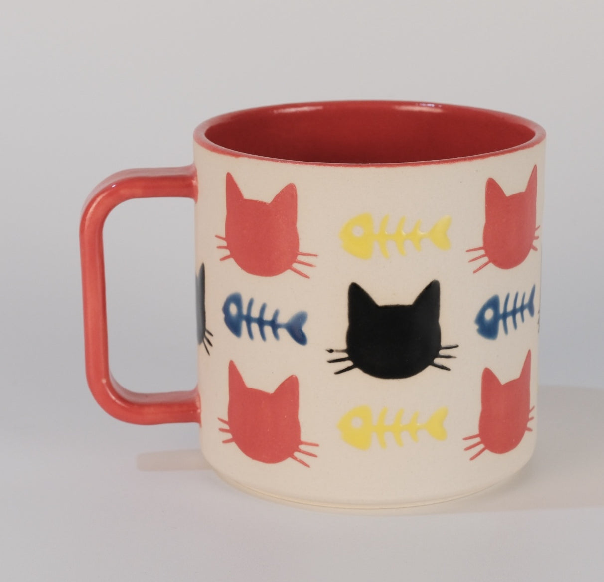 fish + cats mug